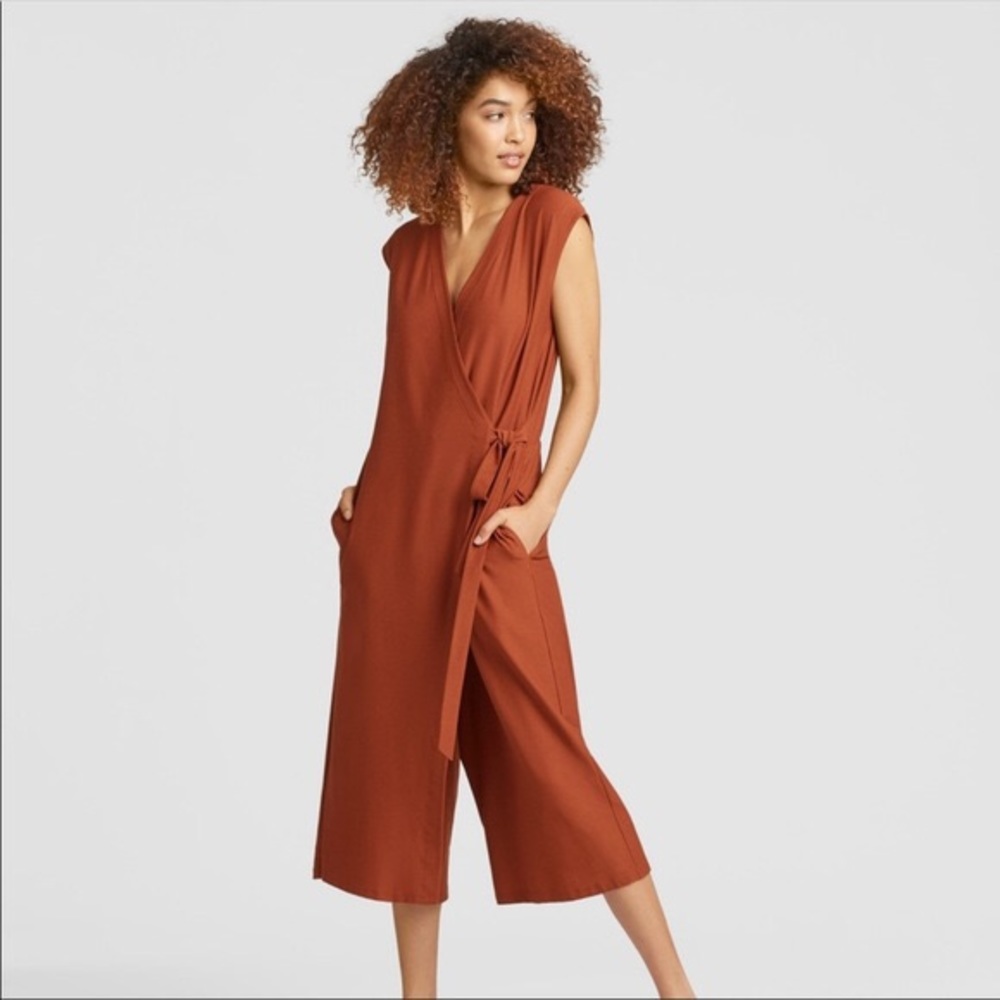 Eileen Fisher Wrap Jumpsuit - size petite small